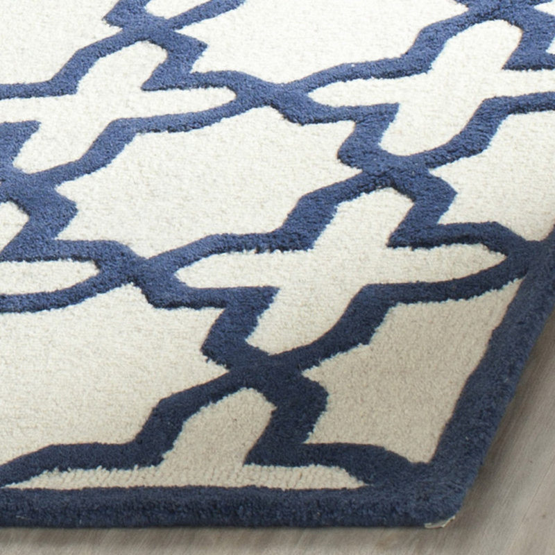 Cambridge Hand Tufted Wool Geometric Rug, 2'6" x 4'