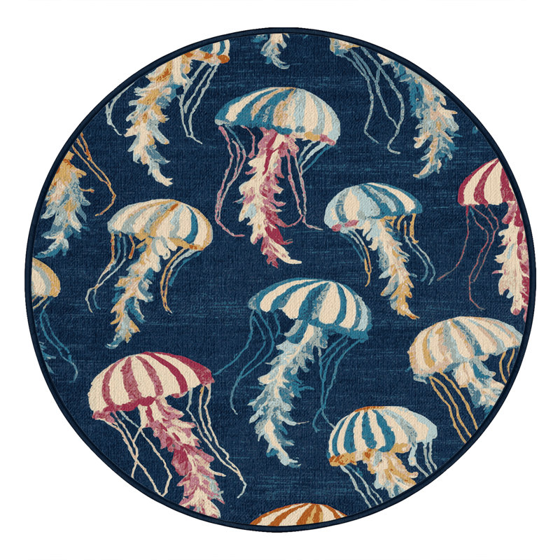  Tapis nautique lavable Jellyfish, Rectangulaire 2 pi x 3 pi