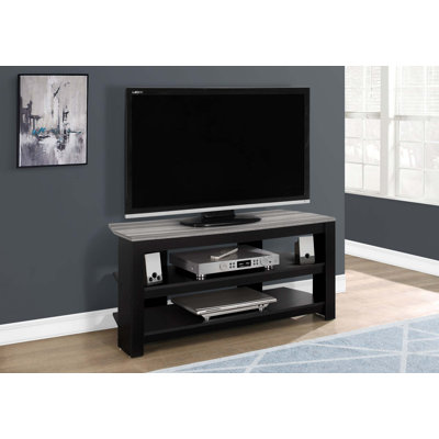 TV Stand, 42 Inch, Console, Media Entertainment Centre, Storage Shelves, Living Room, Bedroom,  Laminate, Contemporary, Modern