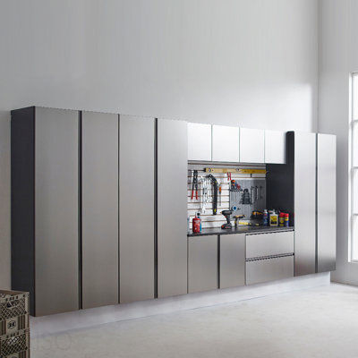 Armoire de garage murale en bois