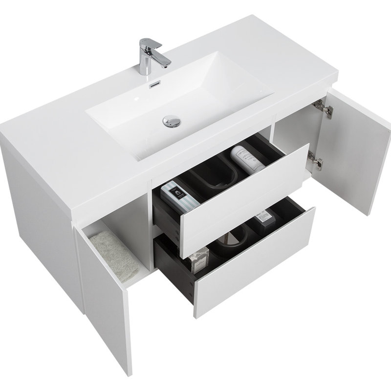 48" Floating Bathroom Vanity With Sink