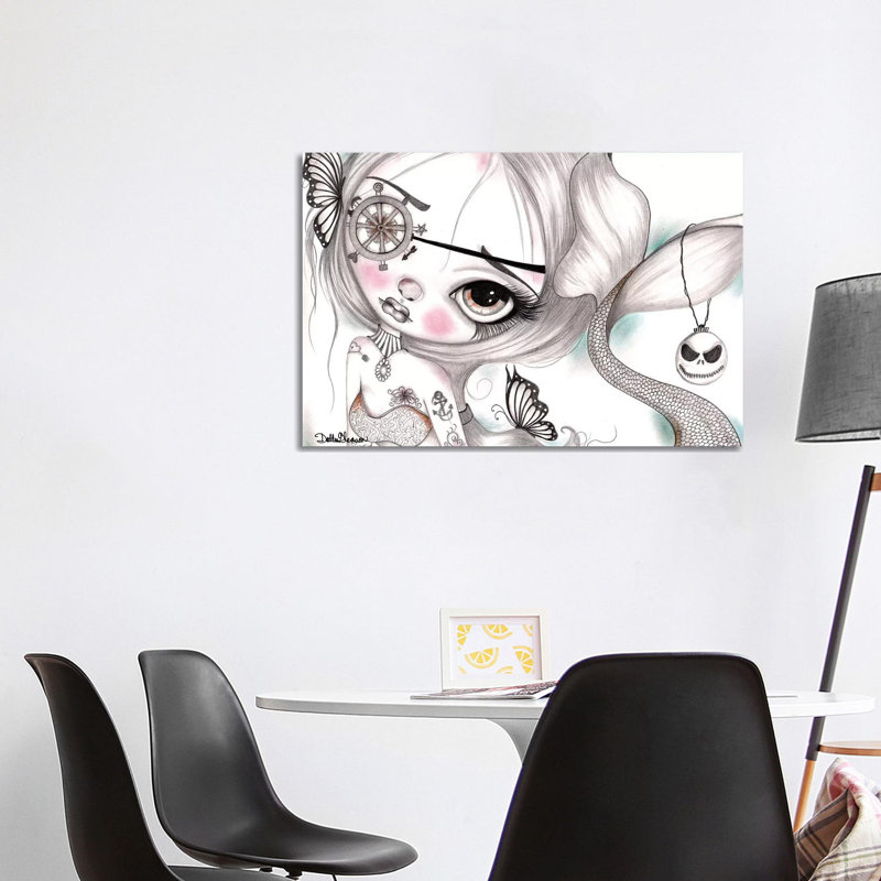 The Mermaid by Dottie Gleason - Wrapped Canvas Gallery-Wrapped Canvas Giclée, 101.6 cm H x 66.04 cm W x 1.91 cm D