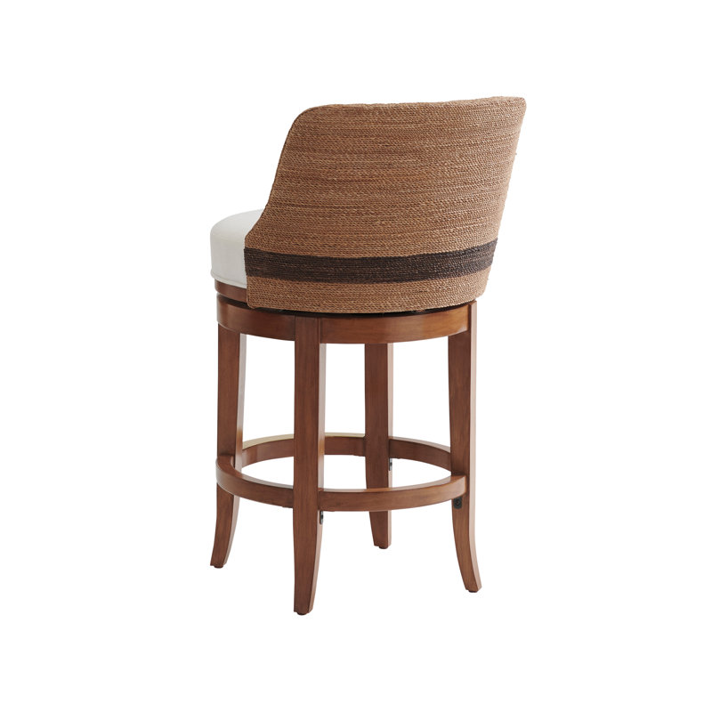Tabouret de bar Palm Desert Kipton, Blanc, 24"
