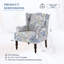 Fauteuil à oreilles rembourré Damiyah-2098305014