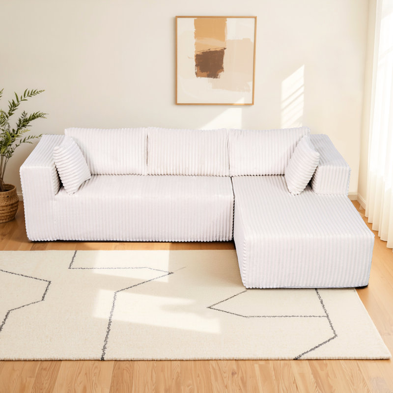 Modulaire, Rembourrage, Conception à ressorts, Plus sécuritaire pour, Ajustement de la posture, Usure et déchirure, Espace, Appartements, Mousse à mémoire de forme 105" en forme de L, Compression, Sous vide, Méridienne gauche - Antirouille, Antistatique, Confortable