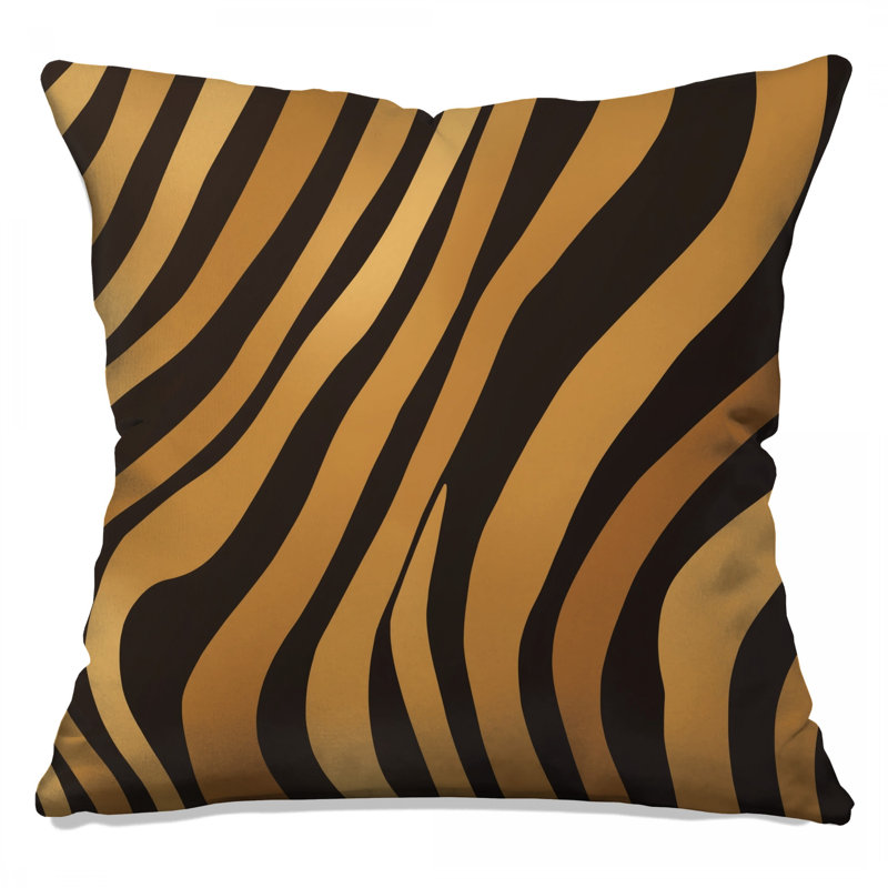 Coussins décoratifs Black Tiger Stripes, 18 po x 18 po