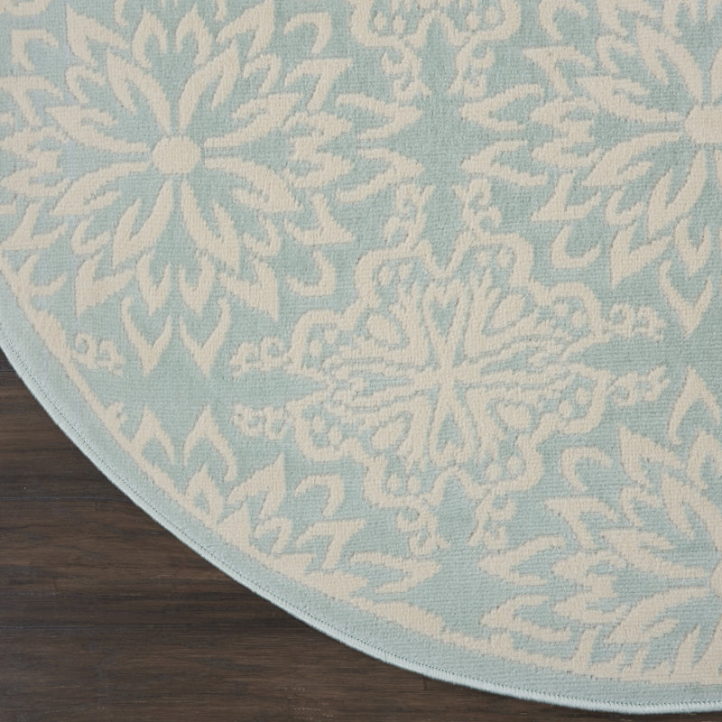 Guilian Damask Indoor Rug, Round 5'3"