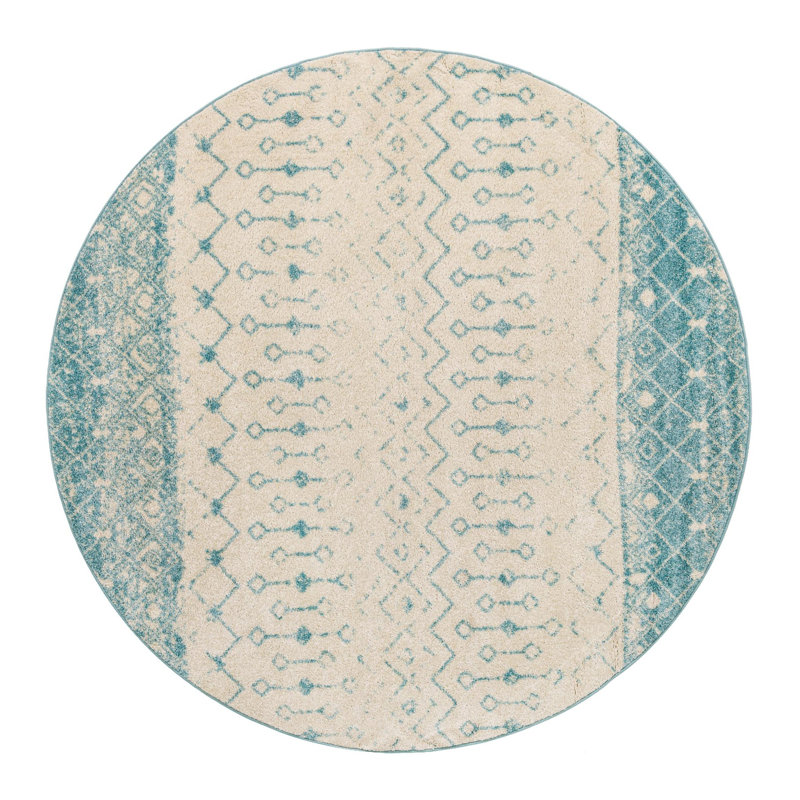 Somerville Geometric Indoor Rug, Round 7'10"