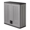 30.25" H x 30" W x 12" D Pad-Lockable Blow-Molded Resin Wall Storage Cabinet