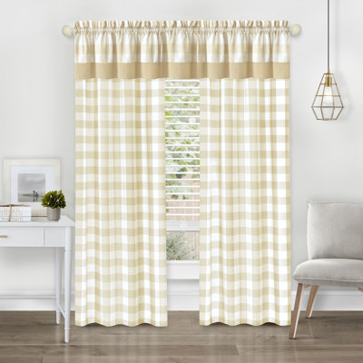Antheia Semi Sheer Curtain Single Panel