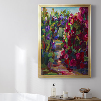 " Lilacs & Rhodies " Painting Print