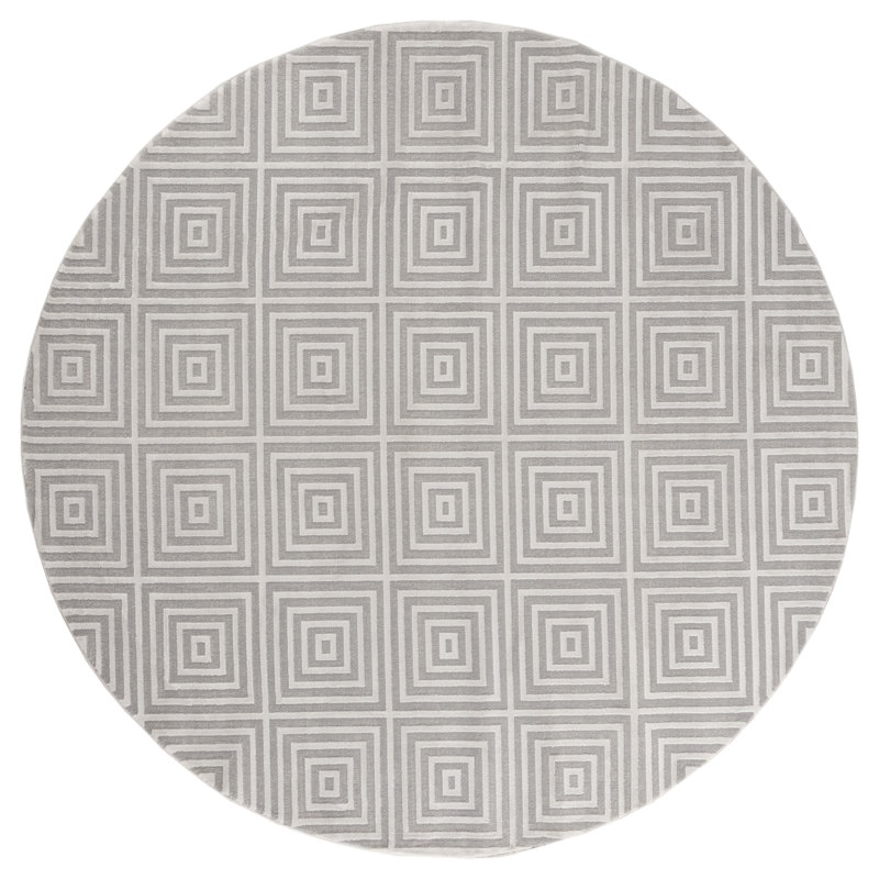Emmeline Geometric Indoor Rug, Round 7'10"