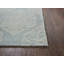 Tapis bleu en laine touffeté à la main à motif géométrique Claudelle-103423075