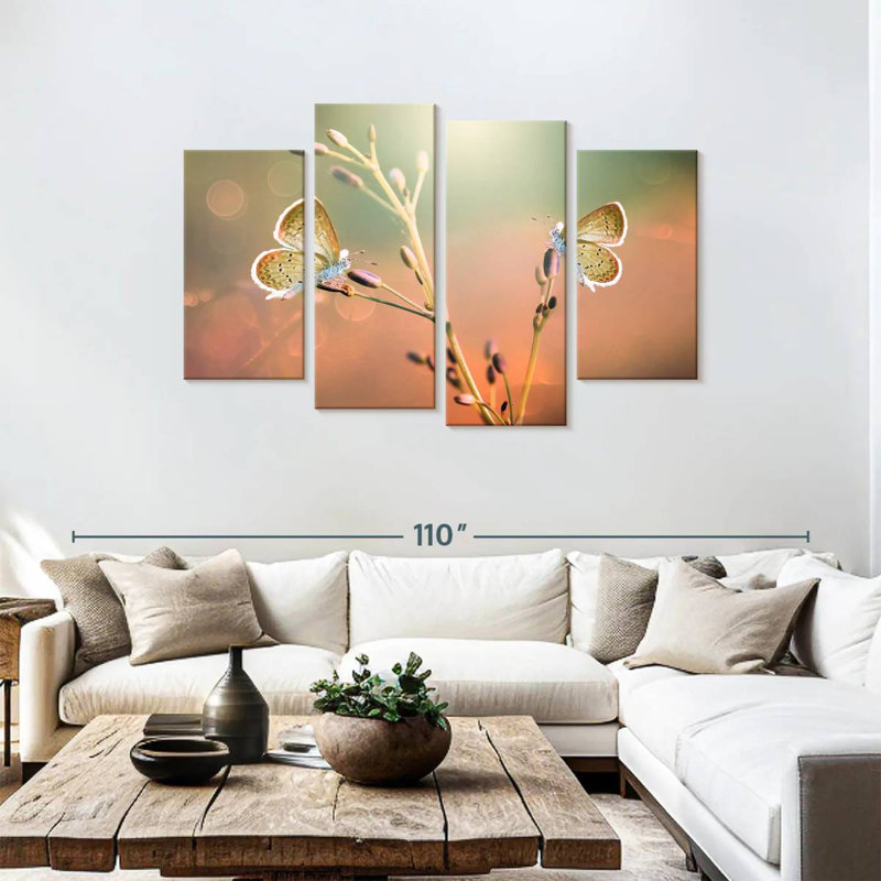 Butterfly Pair, H 48 po x l 75 po