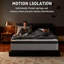 Matelas hybride de 12 pouces avec mousse à mémoire de forme gélifiée pour soulager la pression du sommeil et soulager les maux de dos-651101153