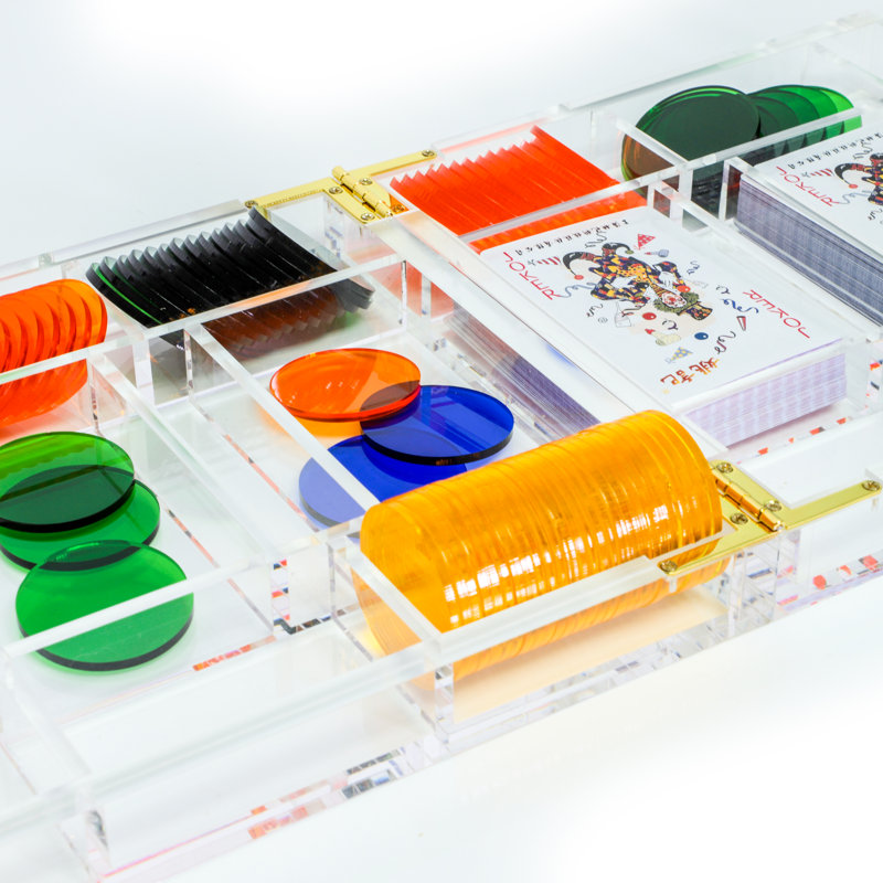 Acrylic Poker Game Set
