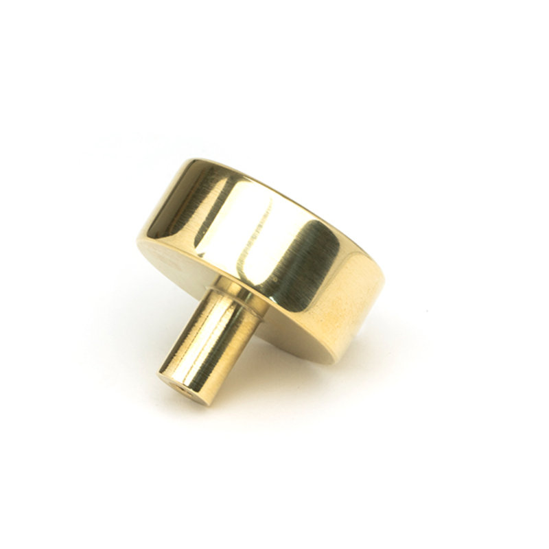 Round Knob, Polished Brass, 4 cm