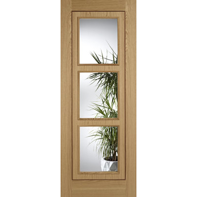 Inlay Glazed Prefinished Oak Internal Door