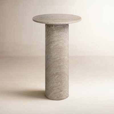 Ceola 22" Accent Table with Marble Top