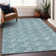 Premium Machine Washable Prisco Teal Rug