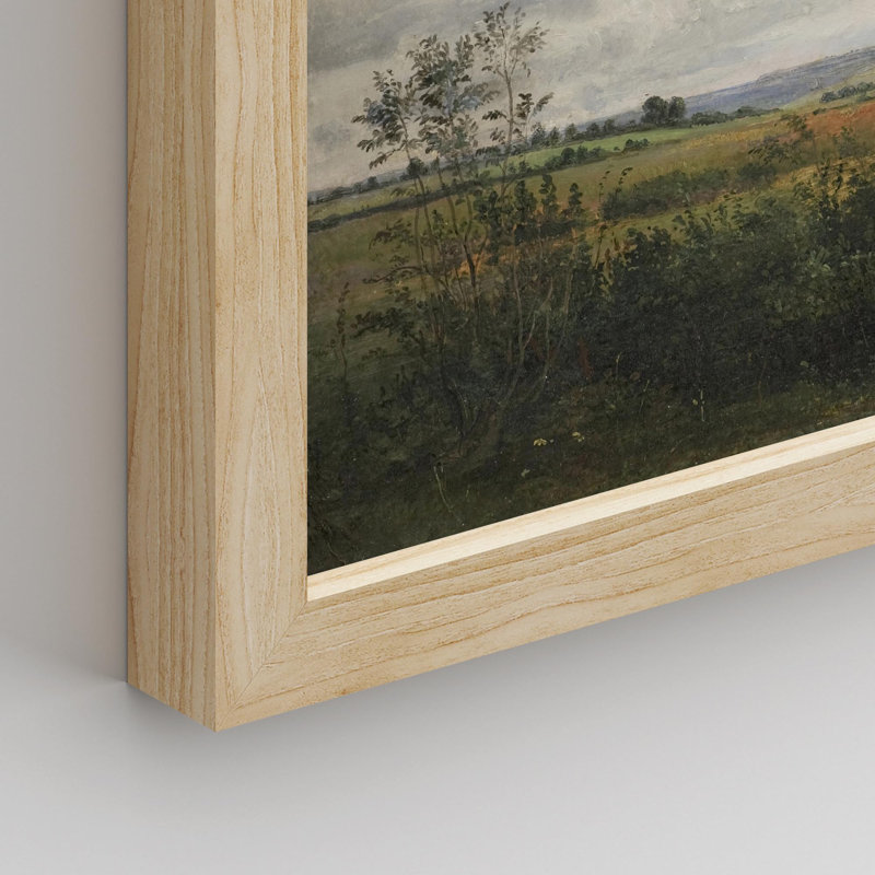 "Paysage champêtre de campagne", impression sur papier 4 pièces, Naturel, H 8 po x l 10 po