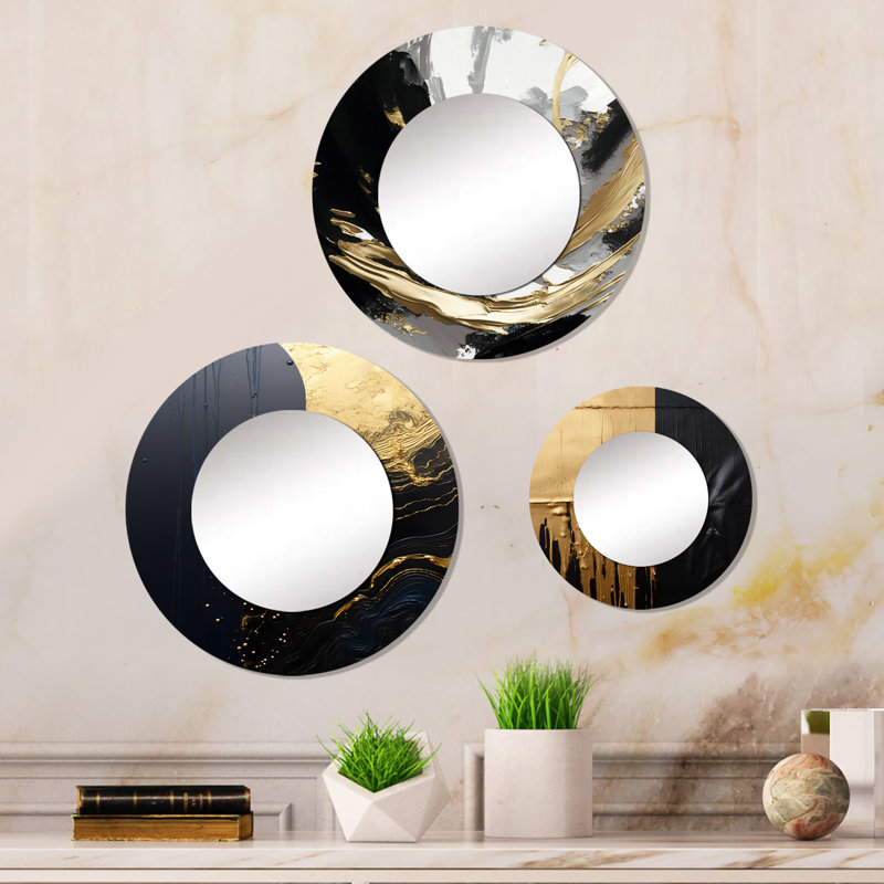 Lorilie Metal Round Mirror