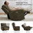 26.4" Seat Width Oversized Swivel Rocker Power Recliner Chair, Fabric-1893714238
