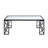 Modern Metal-Framed Tempered Glass Tables Set for Living Room, Enhancing Style and Functionality