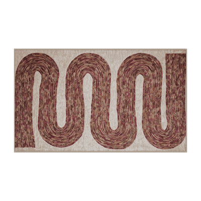 Silky Soft Plush Brown Area Rug