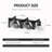 3-Light Bathroom Vanity (Black)