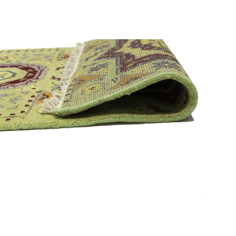 Tapis traditionnel en laine Shynar, Tapis de couloir 2 pi 7 po x 9 pi 7 po