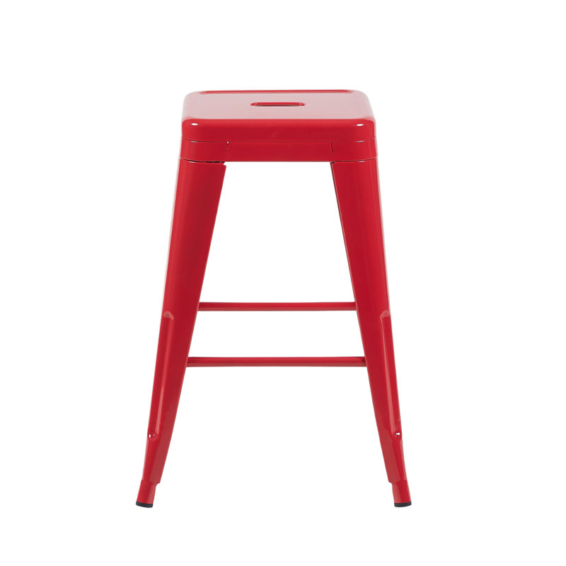 Counter Height Stool, Red, 2