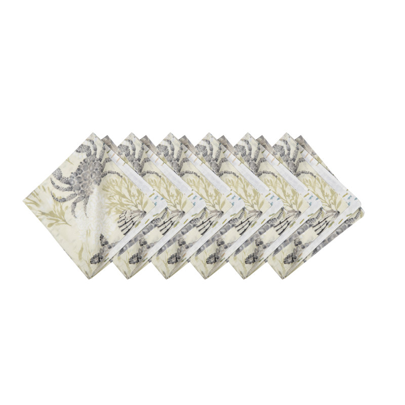 Cannon Beach Cotton Napkin Machine Washable Set of 6