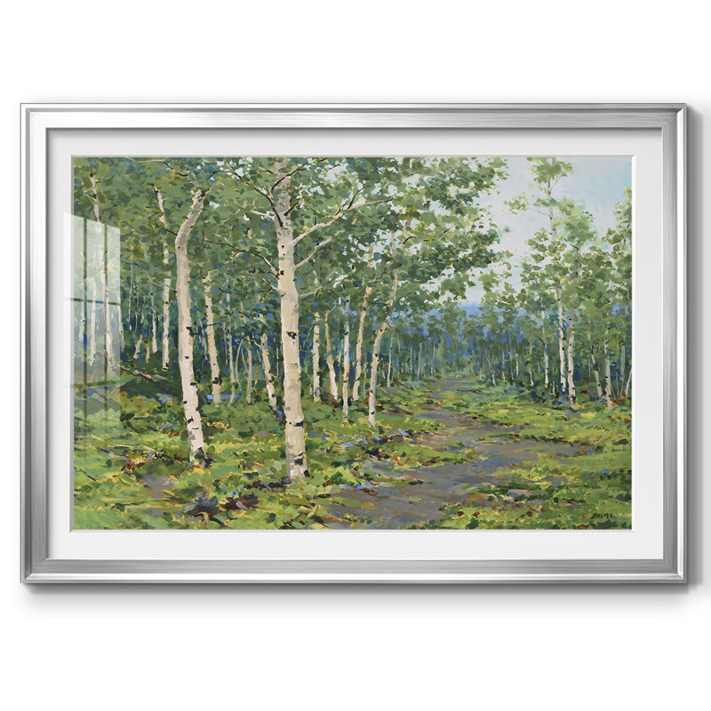 In The Forest, reproduction d'art encadrée, Encadrement argenté, H 27 po x l 39 po x P 1,5 po