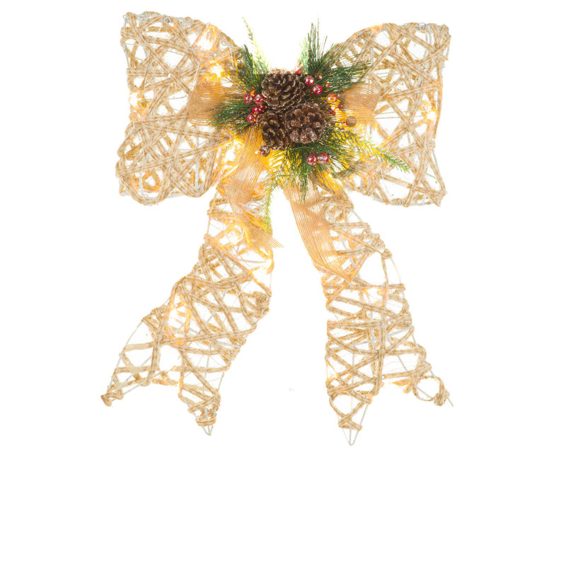 Luminaire suspendu à DEL étoile de Noël beige
