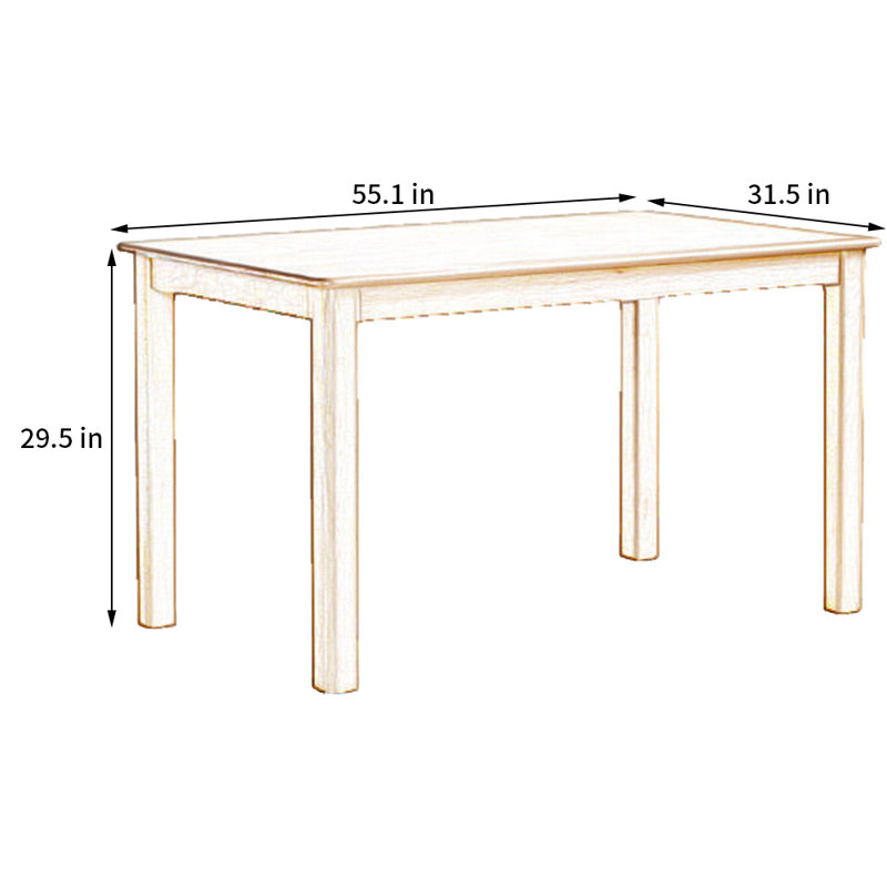 Table de salle à manger Rak Beech