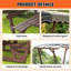 5 pi L 3 pi. D Pavillon de jardin extérieur en bois massif brun avec auvent Oxford imperméable, bancs de dossier intégrés et plateau de table respirant pour le jardin