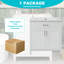 Meuble-lavabo de 30 pouces avec lavabo en céramique et beaucoup de rangement - le choix parfait pour les petites salles de bain-118004174