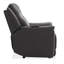 Fauteuil inclinable électrique de massage en cuir véritable avec télécommande-2039099275