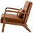 25.78" Wide Modern Design Leather Upholstered Accent Armchair Recliner with Solid Legs