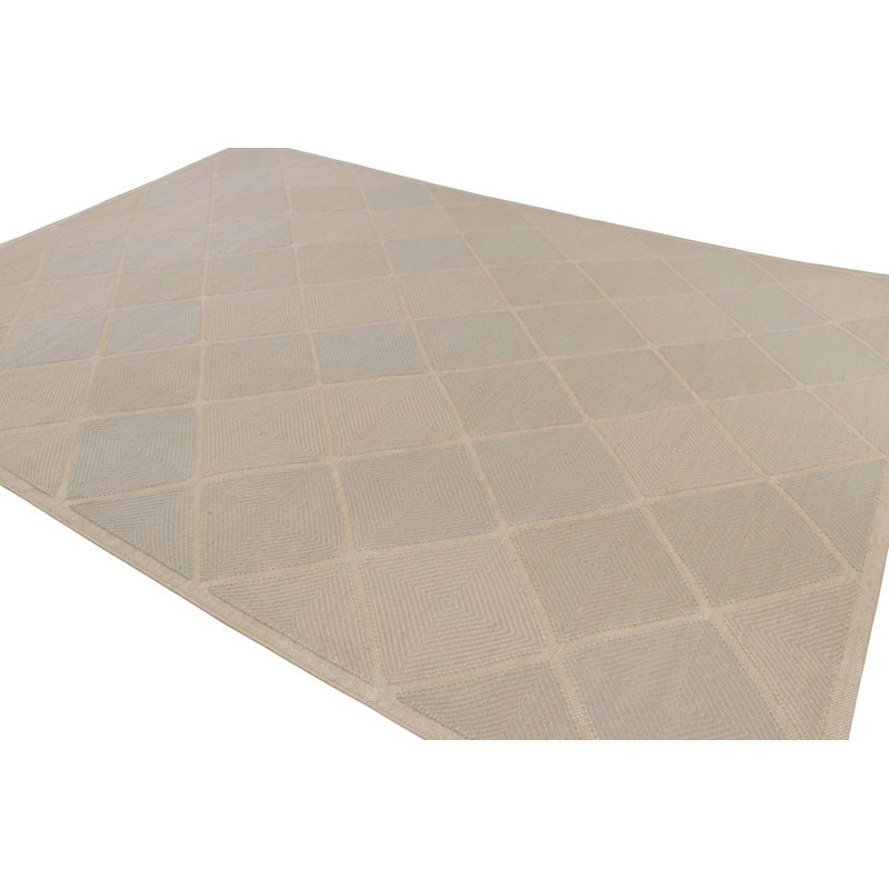 Scandinavian Wool Geometric Area Rug, Rectangle 8' x 10'