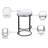 Skyelee Swivel Upholstered Counter Stool with Metal Frame-951435693
