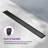 32" 304 Stainless Steel Linear Drain For Fast Drainage, Floor Drain For Bathroom In Matte Black-116731017