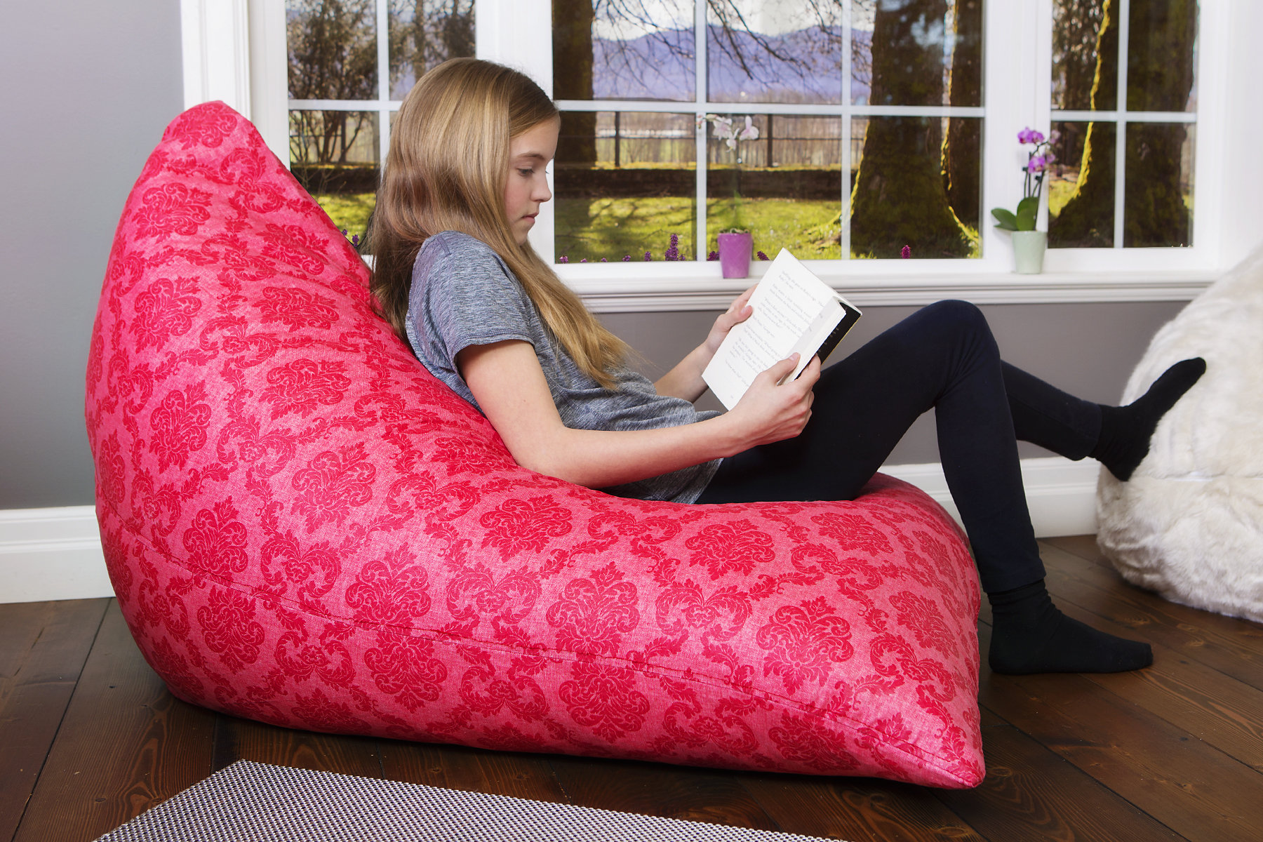 Red Barrel Studio® Linen Bean Bag Chair & Lounger Wayfair