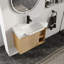 Meuble-lavabo simple Marnar 28 po avec comptoir en céramique, meuble-lavabo mural avec lavabo en céramique-789223546-789223547