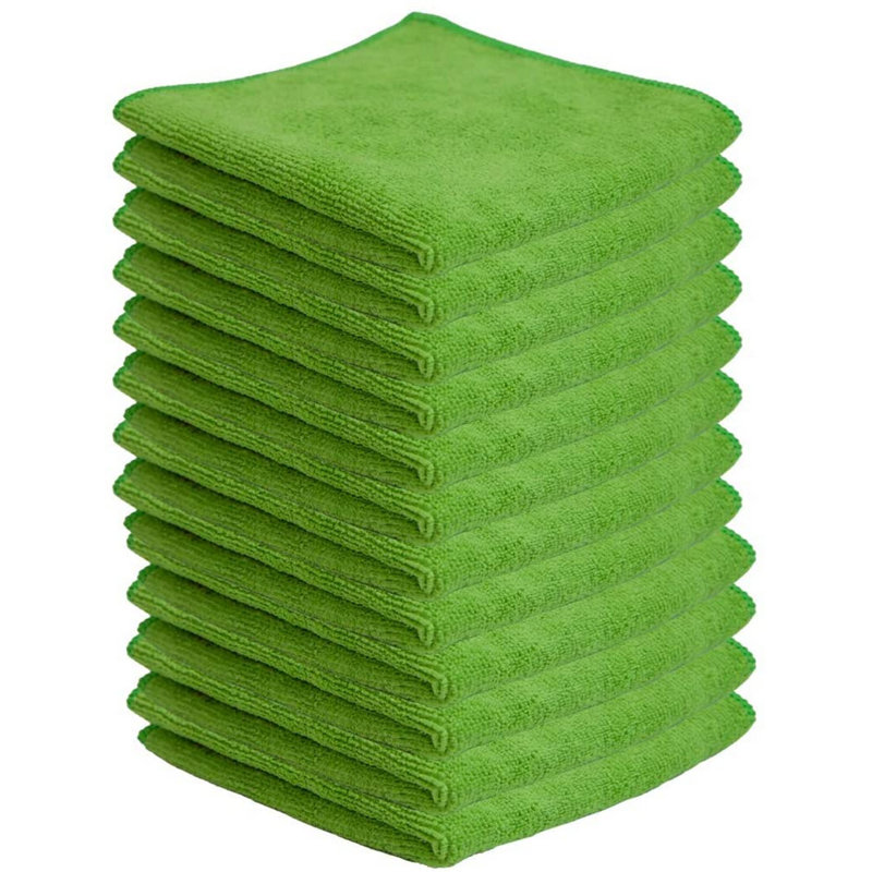 SILVADUR Antimicrobial Cleaning Cloth (Pack of 12), Green