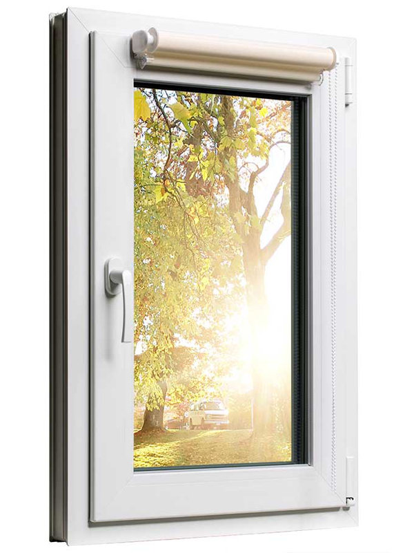 Blackout Roman Shade, 160cm L x 40cm W, Cream