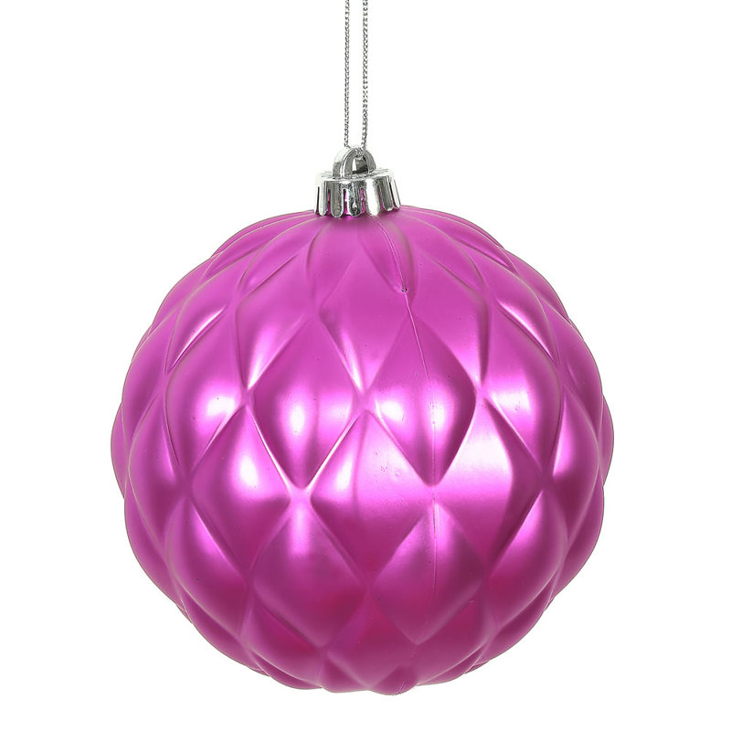 Ornement pomme de pin mat ornement pinecone, Fuchsia