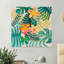 « tropical flore », reproduction sur toile tendue-26196691