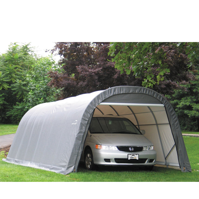 Garage rond 13 pi x 28 pi ShelterCoat, Gris